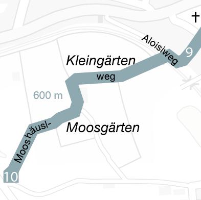Karte zur nächsten Station